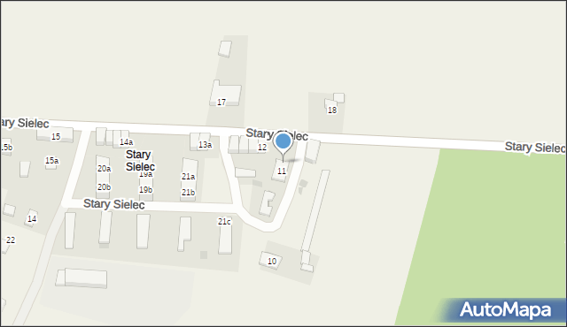 Stary Sielec, Stary Sielec, 11a, mapa Stary Sielec