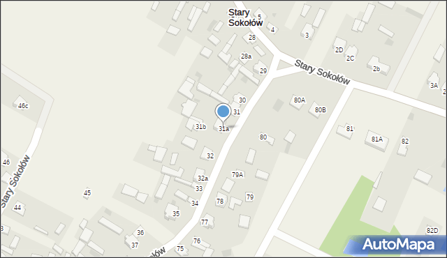 Stary Sokołów, Stary Sokołów, 31a, mapa Stary Sokołów