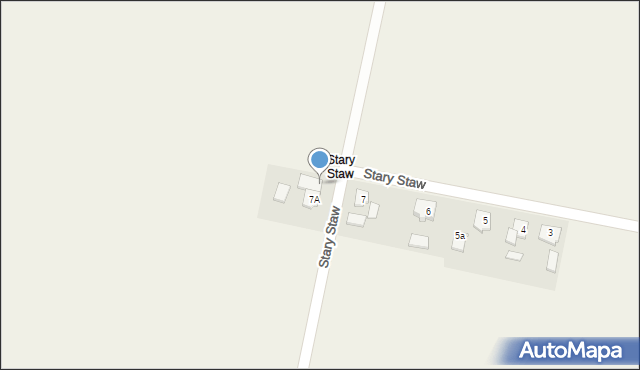 Stary Staw, Stary Staw, 7B, mapa Stary Staw