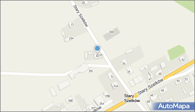 Stary Szelków, Stary Szelków, 32, mapa Stary Szelków