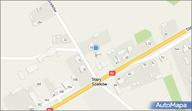 Stary Szelków, Stary Szelków, 35, mapa Stary Szelków
