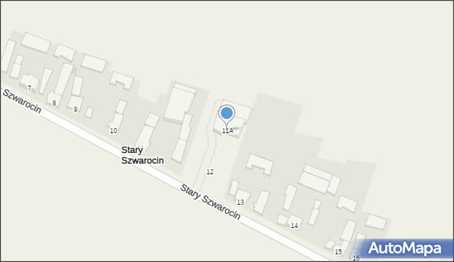 Stary Szwarocin, Stary Szwarocin, 11A, mapa Stary Szwarocin