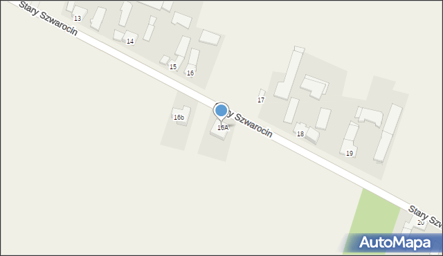 Stary Szwarocin, Stary Szwarocin, 16A, mapa Stary Szwarocin