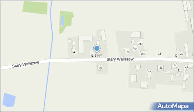 Stary Waliszew, Stary Waliszew, 39A, mapa Stary Waliszew