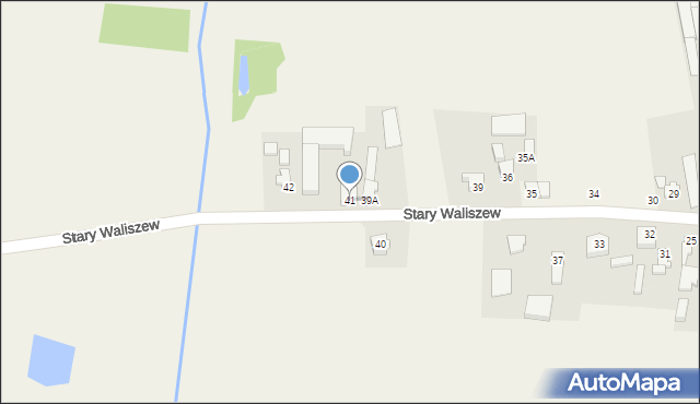 Stary Waliszew, Stary Waliszew, 41, mapa Stary Waliszew