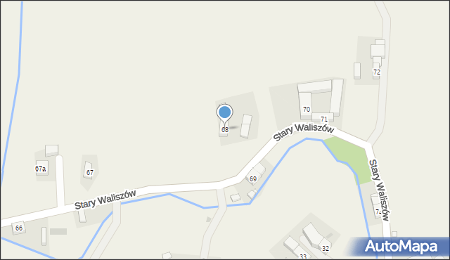 Stary Waliszów, Stary Waliszów, 68, mapa Stary Waliszów