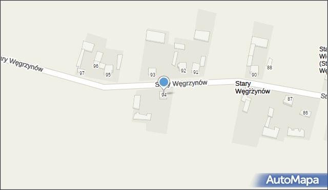 Stary Węgrzynów, Stary Węgrzynów, 94, mapa Stary Węgrzynów