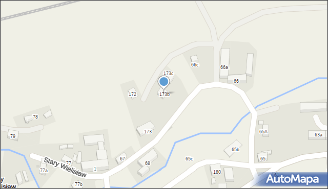 Stary Wielisław, Stary Wielisław, 173b, mapa Stary Wielisław