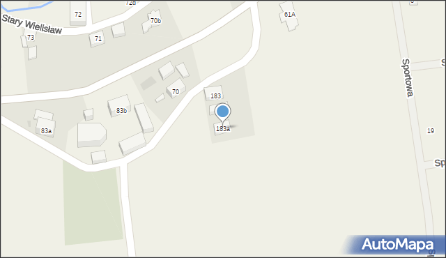 Stary Wielisław, Stary Wielisław, 183a, mapa Stary Wielisław