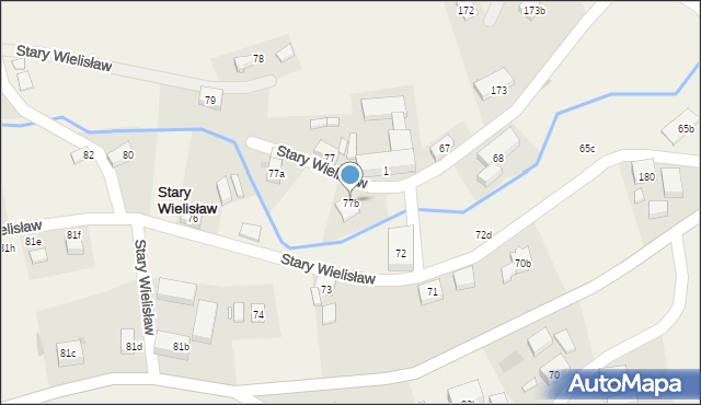 Stary Wielisław, Stary Wielisław, 77b, mapa Stary Wielisław