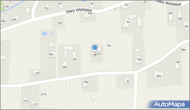 Stary Wielisław, Stary Wielisław, 96, mapa Stary Wielisław