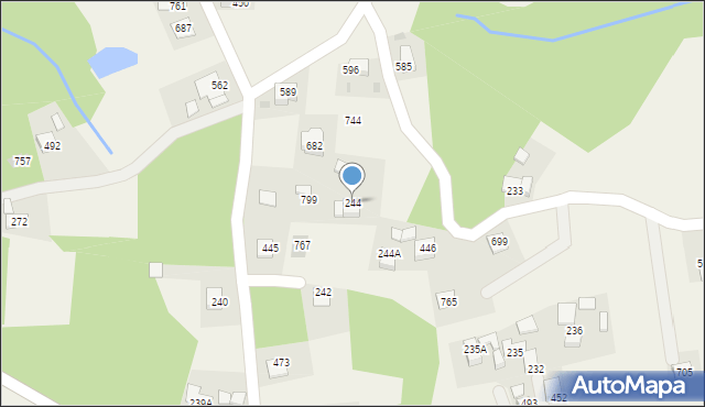 Stary Wiśnicz, Stary Wiśnicz, 244, mapa Stary Wiśnicz