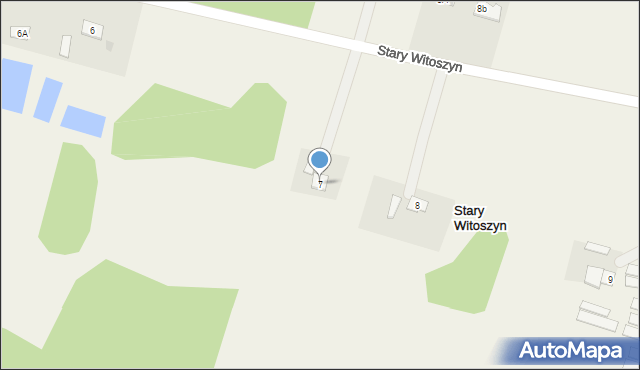 Stary Witoszyn, Stary Witoszyn, 7, mapa Stary Witoszyn
