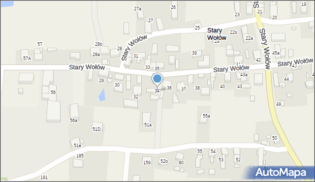 Stary Wołów, Stary Wołów, 34, mapa Stary Wołów