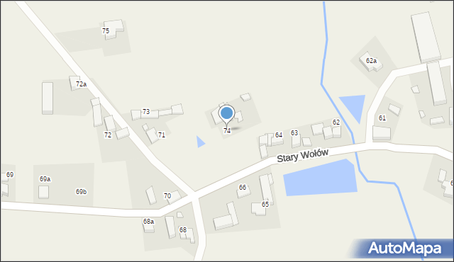 Stary Wołów, Stary Wołów, 74, mapa Stary Wołów