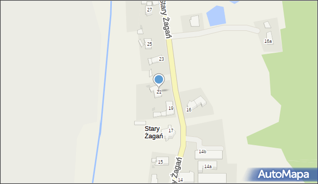 Stary Żagań, Stary Żagań, 21, mapa Stary Żagań