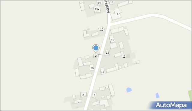 Stary Zambrzyków, Stary Zambrzyków, 14, mapa Stary Zambrzyków