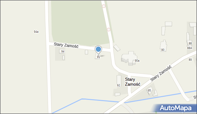 Stary Zamość, Stary Zamość, 91, mapa Stary Zamość