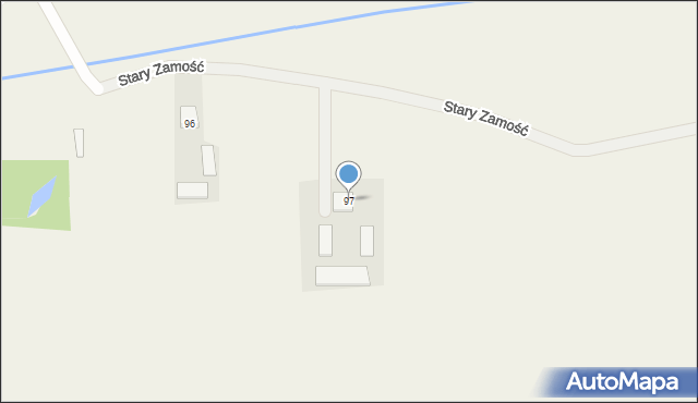 Stary Zamość, Stary Zamość, 97, mapa Stary Zamość