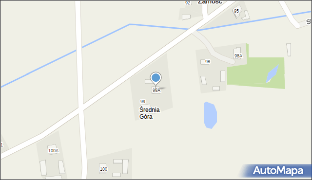 Stary Zamość, Stary Zamość, 99A, mapa Stary Zamość