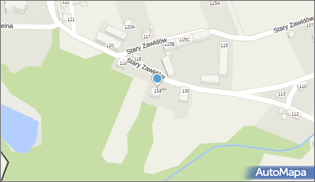 Stary Zawidów, Stary Zawidów, 114, mapa Stary Zawidów