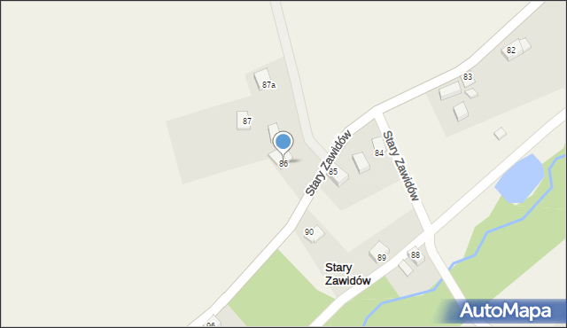 Stary Zawidów, Stary Zawidów, 86, mapa Stary Zawidów