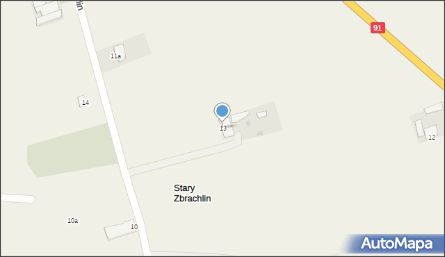 Stary Zbrachlin, Stary Zbrachlin, 13, mapa Stary Zbrachlin