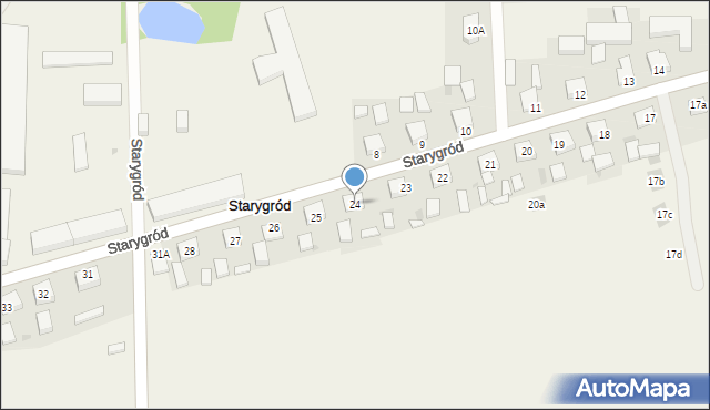 Starygród, Starygród, 24, mapa Starygród