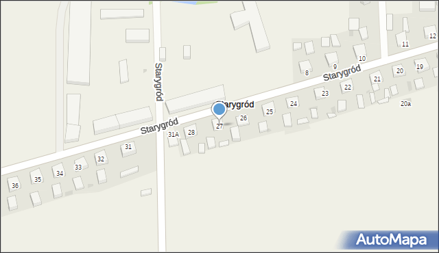 Starygród, Starygród, 27, mapa Starygród