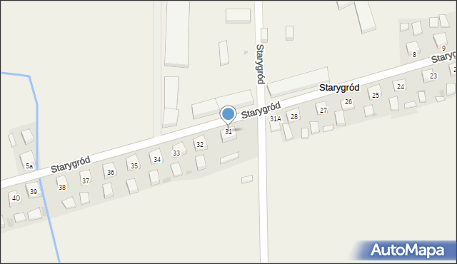 Starygród, Starygród, 31, mapa Starygród