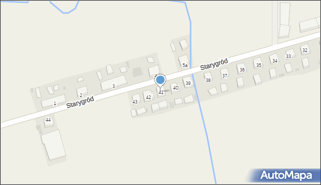 Starygród, Starygród, 41, mapa Starygród