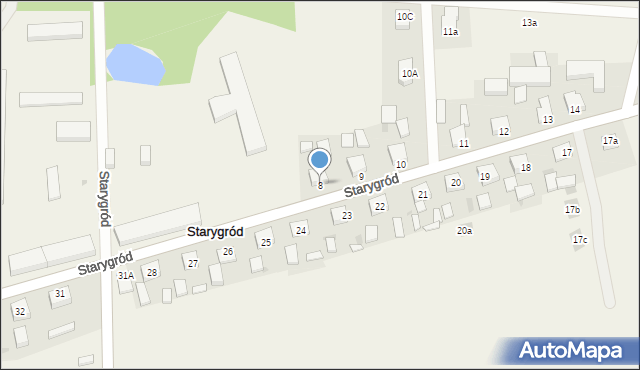 Starygród, Starygród, 8, mapa Starygród