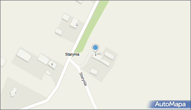 Starynia, Starynia, 4, mapa Starynia