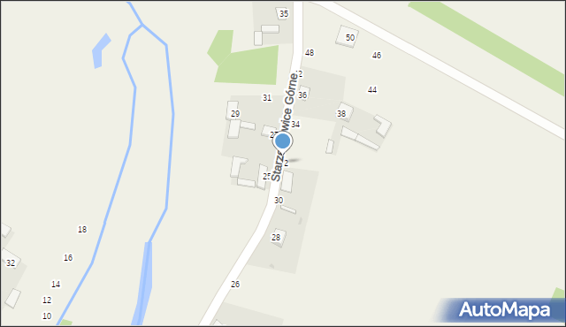Starzechowice, Starzechowice Górne, 32, mapa Starzechowice