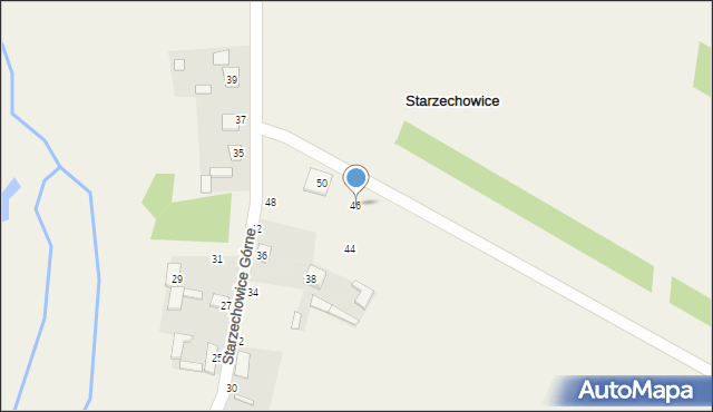 Starzechowice, Starzechowice Górne, 46, mapa Starzechowice