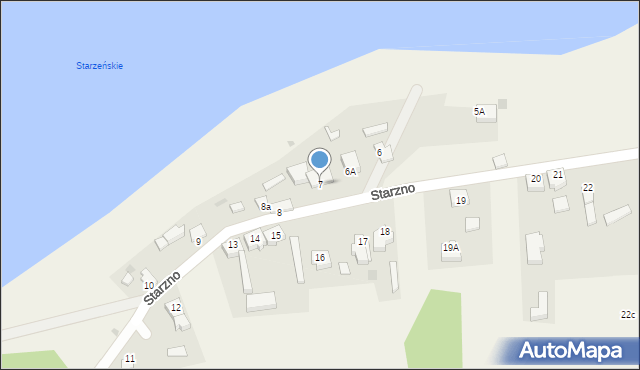 Starzno, Starzno, 7, mapa Starzno