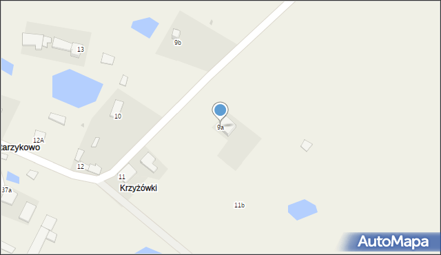 Starzykowo, Starzykowo, 9a, mapa Starzykowo