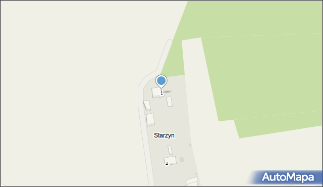 Starzyn, Starzyn, 1, mapa Starzyn