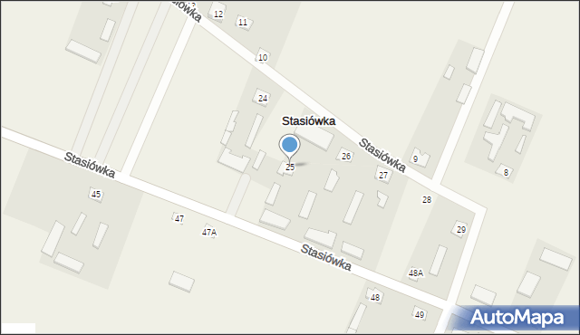 Stasiówka, Stasiówka, 25, mapa Stasiówka