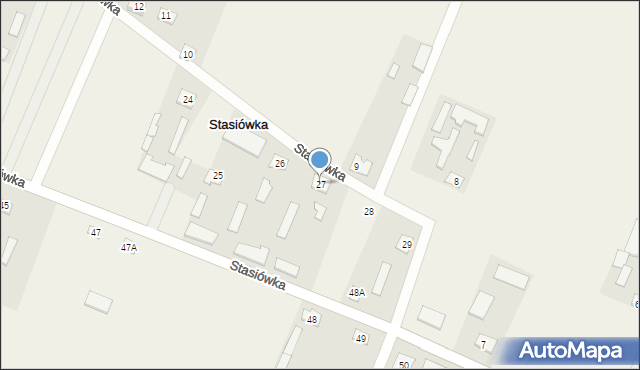 Stasiówka, Stasiówka, 27, mapa Stasiówka