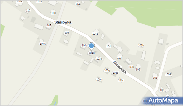 Stasiówka, Stasiówka, 104B, mapa Stasiówka