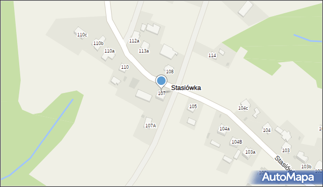 Stasiówka, Stasiówka, 107, mapa Stasiówka