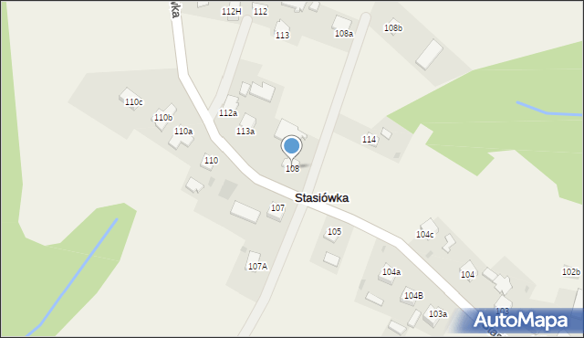 Stasiówka, Stasiówka, 108, mapa Stasiówka