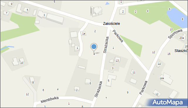 Staszkówka, Strażacka, 4, mapa Staszkówka