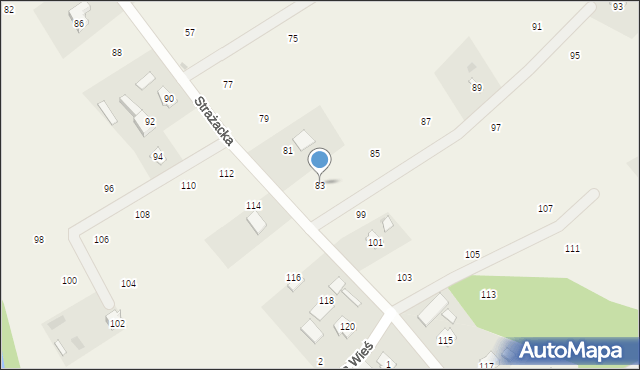 Staszkówka, Strażacka, 83, mapa Staszkówka