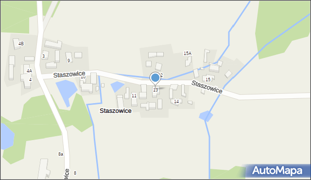 Staszowice, Staszowice, 13, mapa Staszowice