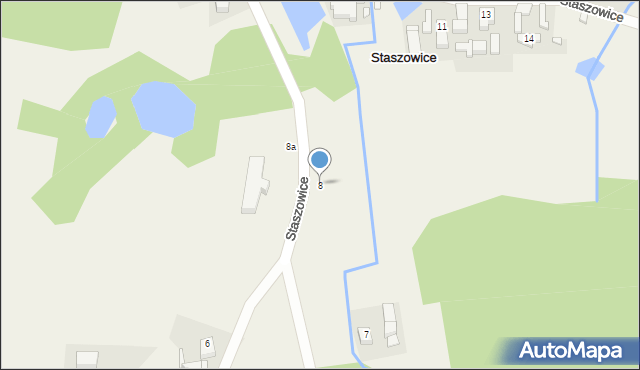Staszowice, Staszowice, 8, mapa Staszowice
