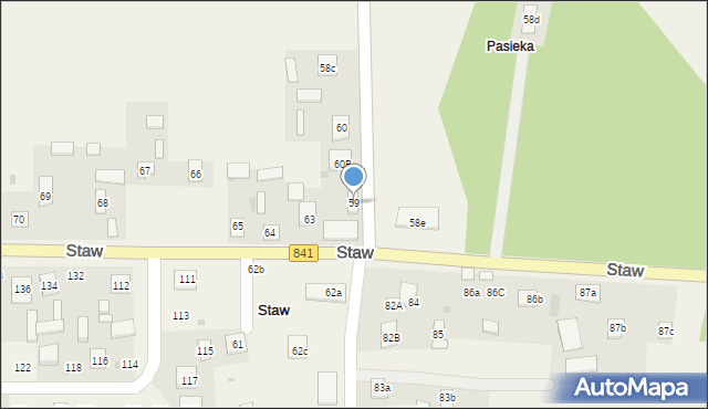 Staw, Staw, 59, mapa Staw