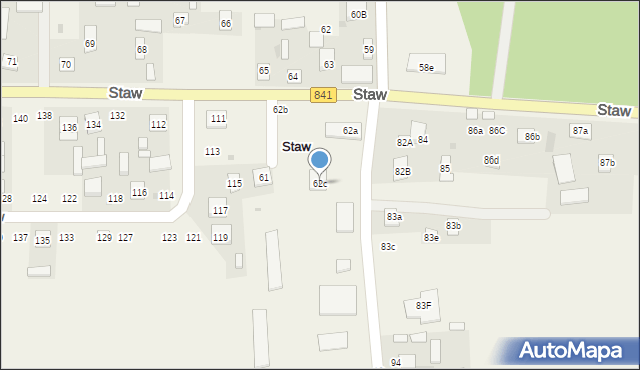 Staw, Staw, 62c, mapa Staw