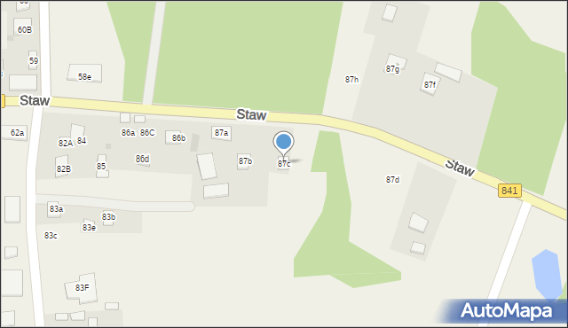 Staw, Staw, 87c, mapa Staw